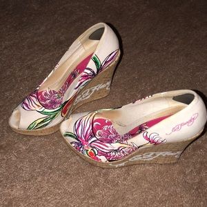 Ed Hardy wedges Size 8